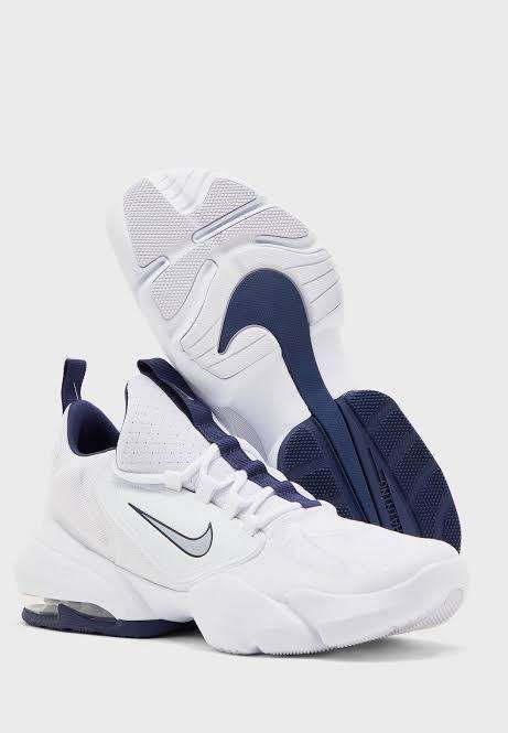 Nike Air Max Alpha Savage Men`s Training Shoe White/Midnight Blue/Wolf Grey AT3378-104 - Size 10