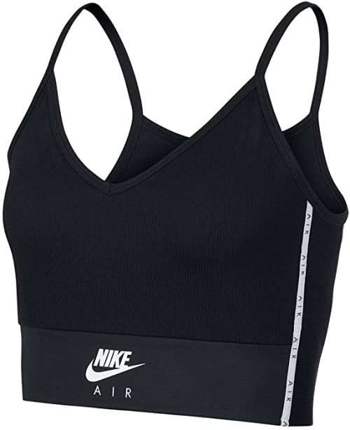 Nike Air Women`s Short Tank Top Black CJ3123-010 - Size Medium