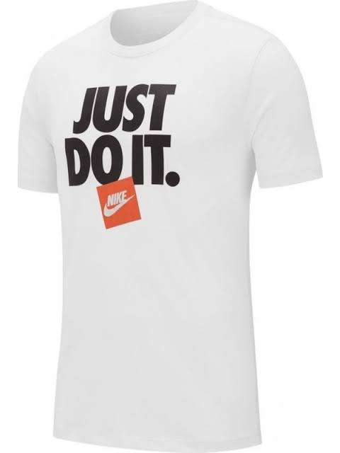 Nike Men`s NSW JDI T-shirt White CV2033-100 - Size Large