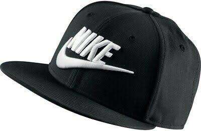 Original UNISEX Nike Pro Vintage Snapback Hat Adjustable Black Cap CI2659 010 - One Size Fits All