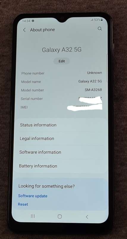 Brand New Samsung Galaxy A32 5G 128GB 2021 Single SIM - Awesome Black (Open Box)