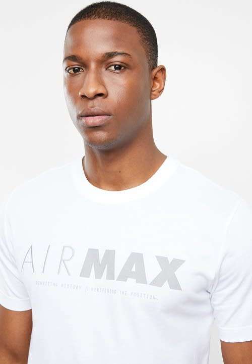 Nike Men`s NSW Air Max GPX SS T-shirt White CJ5651-100 - Size Extra Large