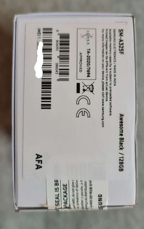 Brand New Samsung Galaxy A32 4G 128GB 2021 Single SIM - Awesome Black (Open Box)