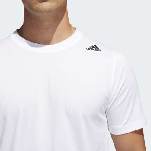 ADIDAS Freelift Sport Fitted 3-Stripes Tee White DW9826 - Size Medium