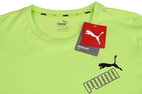 PUMA Men`s Amplified  Crew Neck T-shirt Lime 583510 34 - Size Extra Large