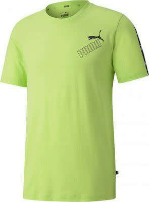 PUMA Men`s Amplified  Crew Neck T-shirt Lime 583510 34 - Size Extra Large