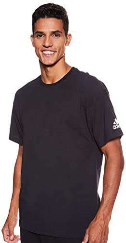 ADIDAS Men`s Must Have Plain Tee Black DT9908 - Size Large