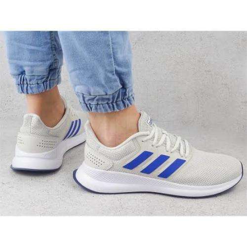ADIDAS Men`s Runfalcon Shoes Orbit Grey/Royale Blue/ Tech Indigo EG8603 - Size 11
