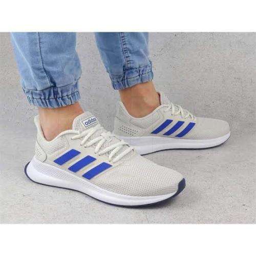 ADIDAS Men`s Runfalcon Shoes Orbit Grey/Royale Blue/ Tech Indigo EG8603 - Size 11