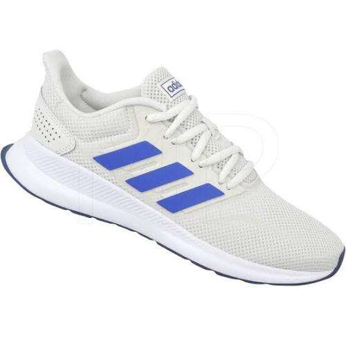 ADIDAS Men`s Runfalcon Shoes Orbit Grey/Royale Blue/ Tech Indigo EG8603 - Size 11