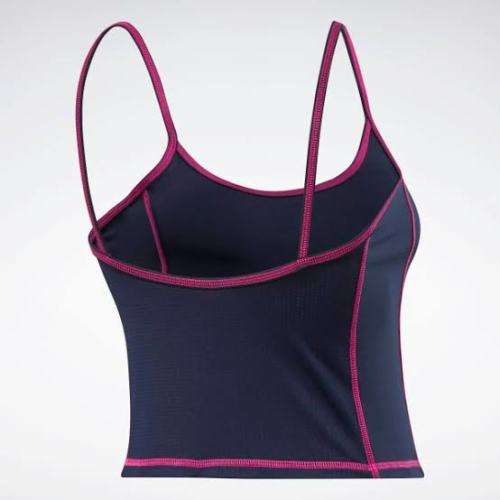 Reebok Women`s MYT Stitch Tank Top Vector Navy FU2398 - Size Large