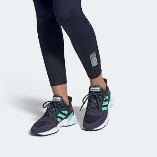 ADIDAS Women`s 90S Valasion Shoes Legend Ink/Bahia Mint/Tech Mineral EG8419 - Size 6