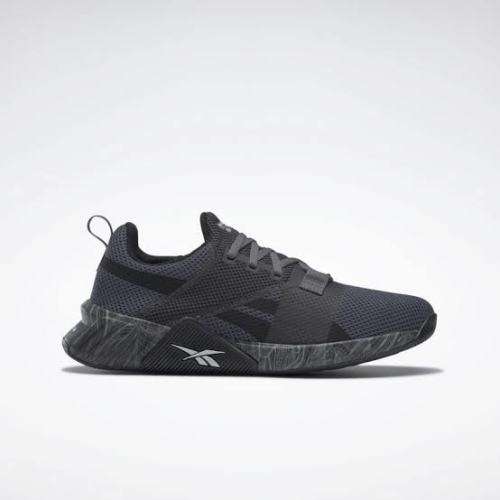 REEBOK Men`s Flashfilm Train 2.0 Shoes Black/True Grey 8/ Matte Silver FW8161 - Size 10.5