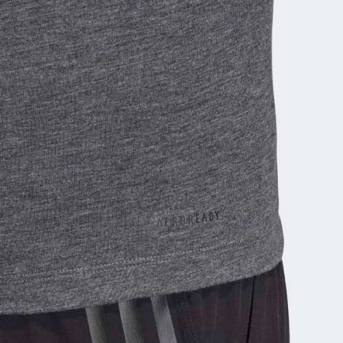 ADIDAS Men`s Freelift Sport Prime Heather Tee Black/Grey Four FH7985 - Size Extra Large