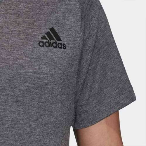 ADIDAS Men`s Freelift Sport Prime Heather Tee Black/Grey Four FH7985 - Size Extra Large