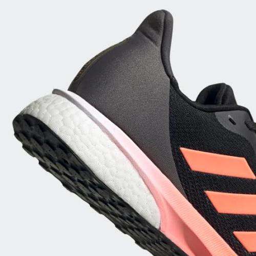 ADIDAS Men`s Astrarun Shoes Core Black/Signal Coral/Grey Five EH1530 - Size 10