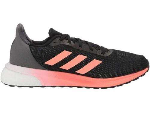 ADIDAS Men`s Astrarun Shoes Core Black/Signal Coral/Grey Five EH1530 - Size 10