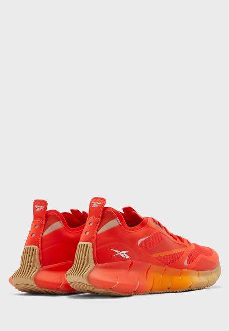 REEBOK Women`s Zig Kinetica Horizon Shoes Carotene/High Vis Orange/Utility Beige FW6270 - Size 8.5