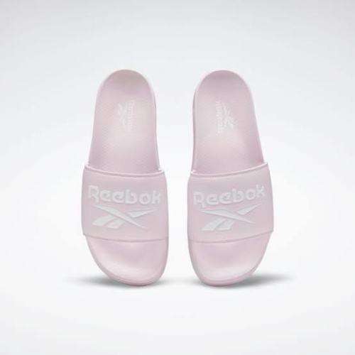 REEBOK Unisex Classic Slides Pixel Pink/White/White EH0415 - Size 10