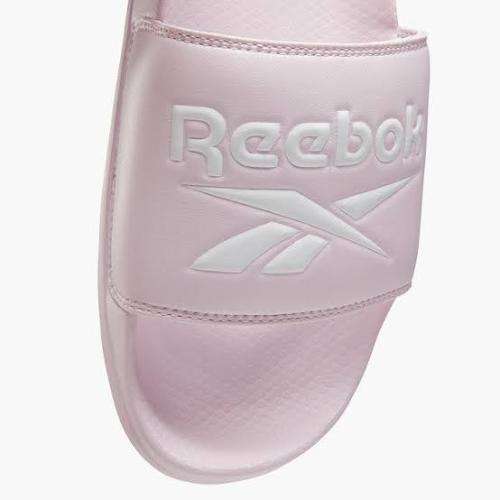 REEBOK Unisex Classic Slides Pixel Pink/White/White EH0415 - Size 10