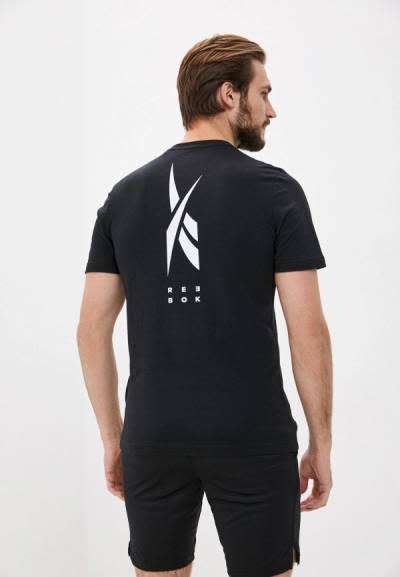 REEBOK Men`s Edgeworks Graphic Tee Black FS8563 - Size Medium