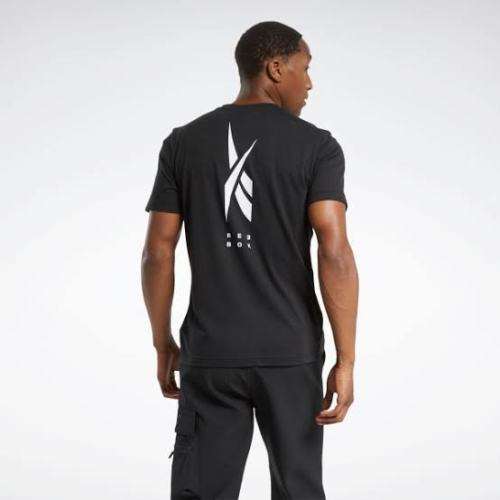 REEBOK Men`s Edgeworks Graphic Tee Black FS8563 - Size Medium