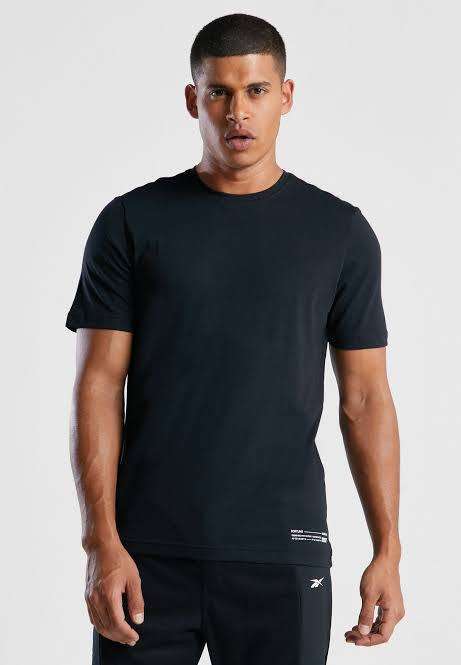 REEBOK Men`s Edgeworks Graphic Tee Black FS8563 - Size Medium