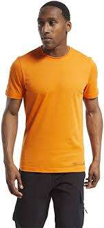 REEBOK Men`s Edgeworks Graphic Tee High Vis Orange FU2914 - Size Large
