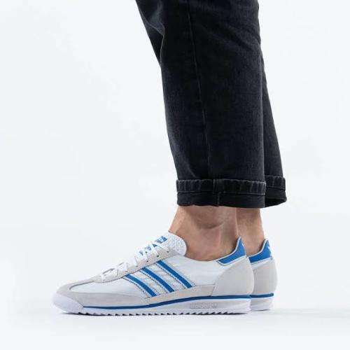 ADIDAS Unisex SL 72 Shoes Cloud White/Blue/Grey One FV9782 - Size 6