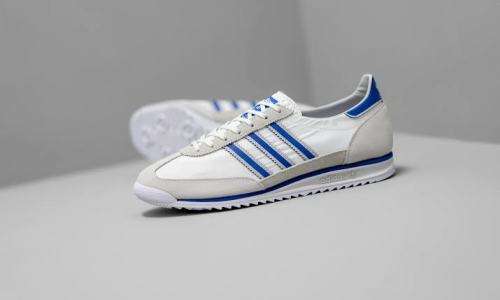 ADIDAS Unisex SL 72 Shoes Cloud White/Blue/Grey One FV9782 - Size 6