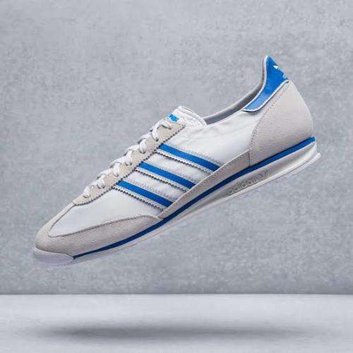 ADIDAS Unisex SL 72 Shoes Cloud White/Blue/Grey One FV9782 - Size 6