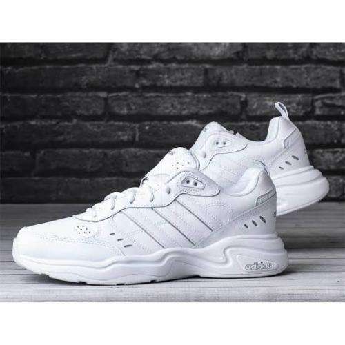 ADIDAS Men`s Strutter Shoes Cloud White/Cloud White/Matte Silver EG6214 - Size 8
