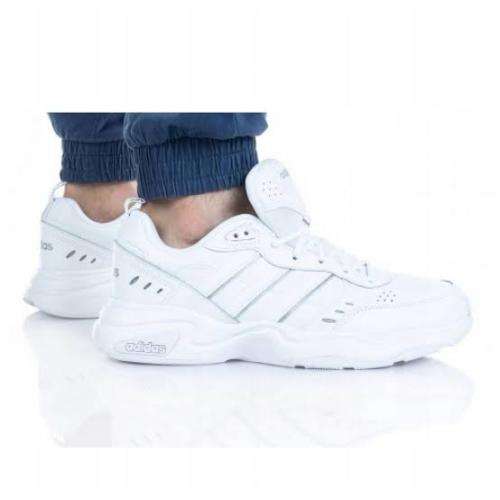 ADIDAS Men`s Strutter Shoes Cloud White/Cloud White/Matte Silver EG6214 - Size 8