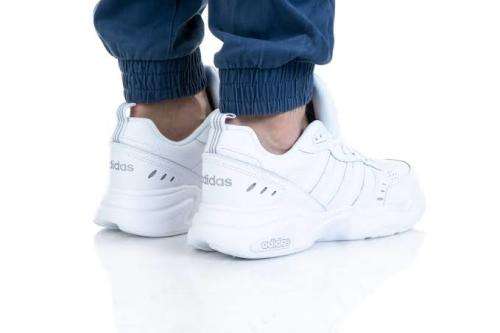 ADIDAS Men`s Strutter Shoes Cloud White/Cloud White/Matte Silver EG6214 - Size 8