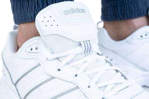 ADIDAS Men`s Strutter Shoes Cloud White/Cloud White/Matte Silver EG6214 - Size 8