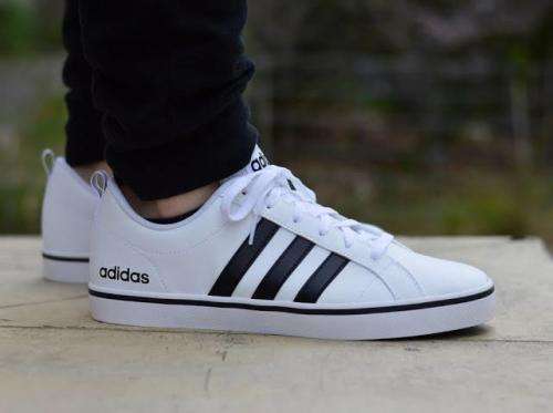 ADIDAS Men`s VS Pace Shoes Cloud White/Core Black/Blue AW4594 - Size 12