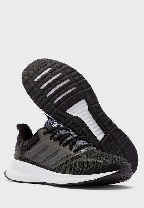 ADIDAS Men`s Runfalcon Shoes Core Black/Grey Six/Cloud White EG8608 - Size 11.5