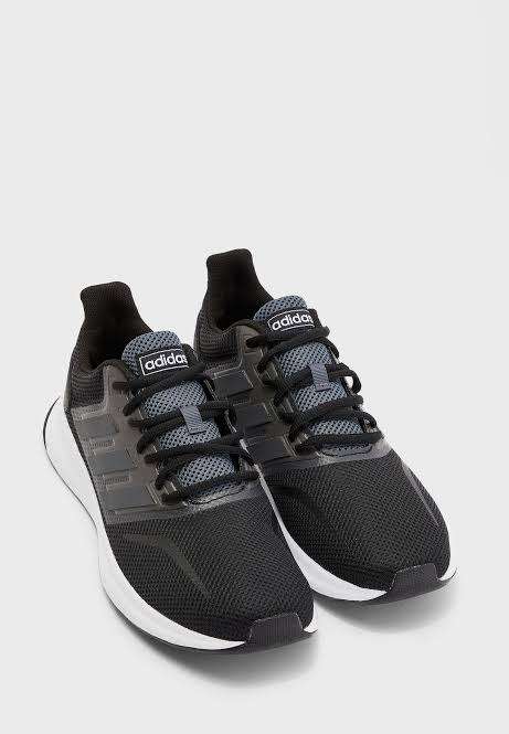 ADIDAS Men`s Runfalcon Shoes Core Black/Grey Six/Cloud White EG8608 - Size 11.5
