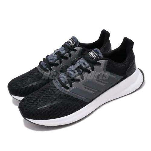 ADIDAS Men`s Runfalcon Shoes Core Black/Grey Six/Cloud White EG8608 - Size 11.5