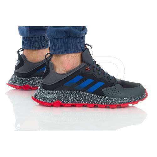 ADIDAS Men`s Response Trail Shoes Core Black/Royal Blue/Grey Six EG3457 - Size 11.5