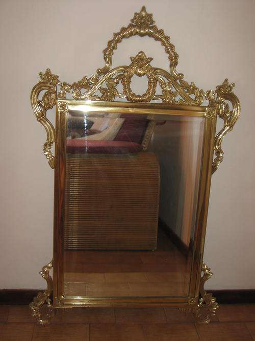 Handmade solid brass mirror