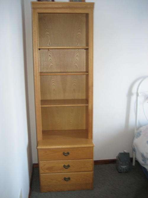 Solid oak bookcase