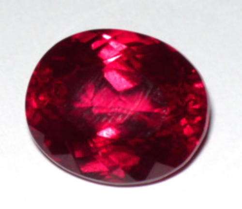 Mandarin Red Ruby Oval, 24.40 Ct