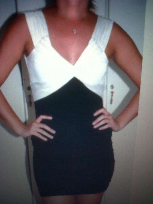 Stylish black & White Dress