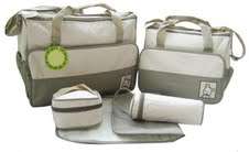 Brand New 5 piece baby bag sets in khaki