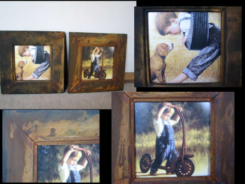 Two framed prints