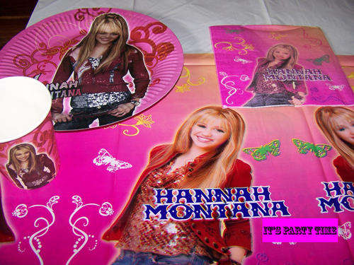 CHEAP PARTY?! party set for 10 kids: HANNAH MONTANA
