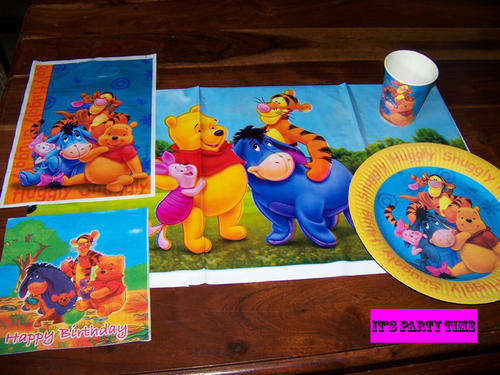 ON SPECIAL NOW! party set for 10 kids: WINNIE THE POOH