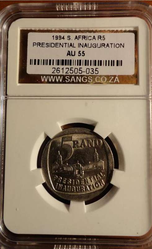 Mandela Presidential Inauguration R5 1994 - SANGS AU 55