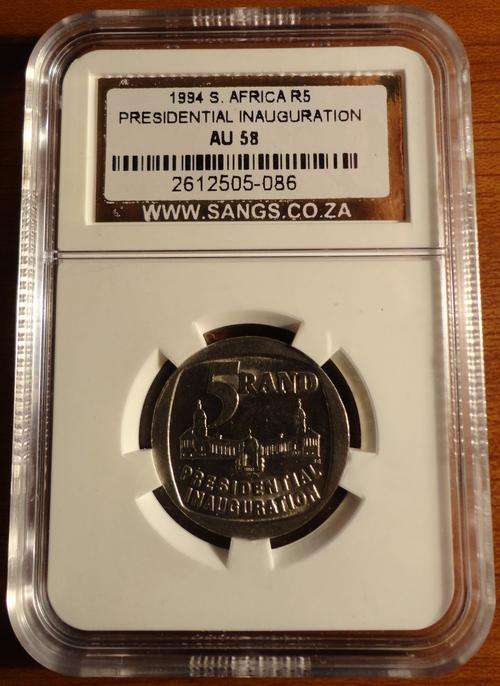 Mandela Presidential Inauguration R5 1994 - SANGS AU 58